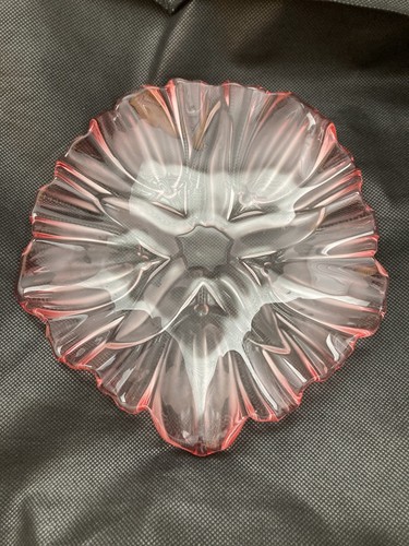 Vintage pink frosted glass - pink,