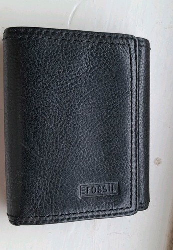 Fossil leather trifold - leather,