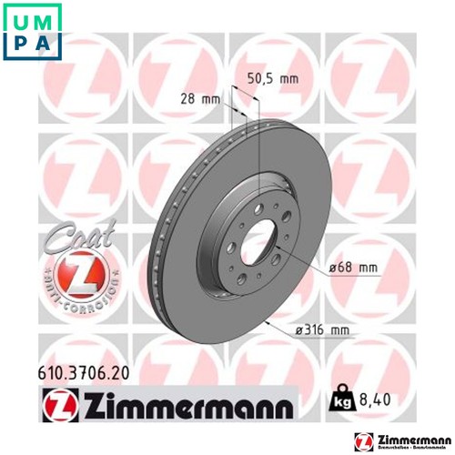Brake disc 610 - disc, for