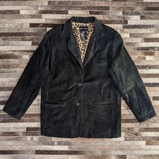 Black Leather Vintage Coat
