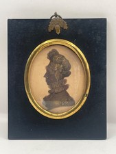 Silhouette miniature portrait