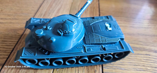Toy army tank plastic - toy, green