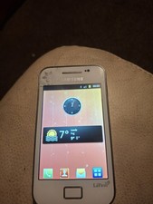 Samsung Galaxy Ace White Flower Phone Fully Working 0n 02 tesco