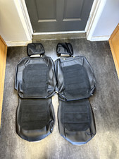 GENUINE VW CARAVLLE REAR SINGLE LEATHER/SUEDE SEAT COVERS
