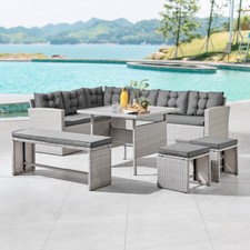 Garden Dining Set L-Shape
