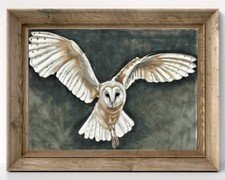Barn owl print Original art