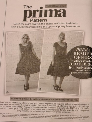 Sewing pattern prima magazine - sewing,