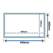 WILLIAMS MAGNETIC DOOR GASKET SEAL FRIDGE FREEZER GASKET180 645mm x 440mm