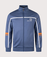 Mens Sergio Tacchini Frankie Track Top - Vintage Indigo/Pumpkin Spice