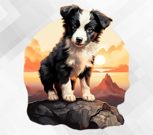 Border collie dog wall - border,