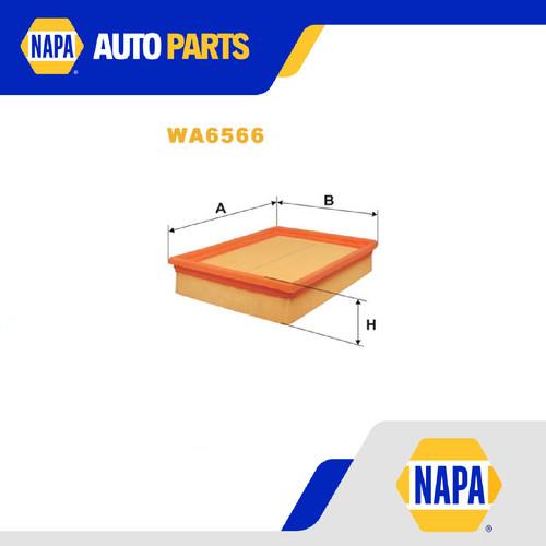 Air filter fits fiat - fits, multipla