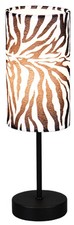 Table Light Black Zebara Matt