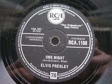 ELVIS PRESLEY 78 RPM ONE NIGHT