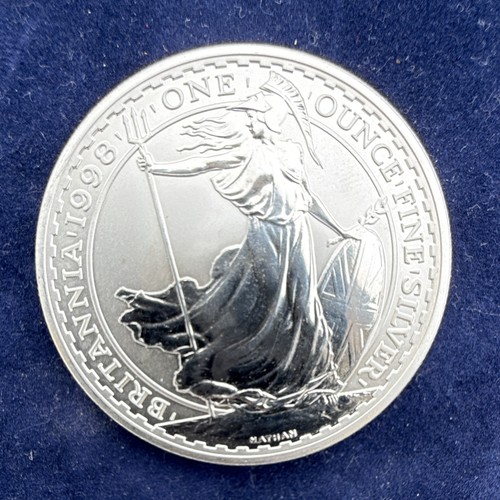1998 britannia silver coin - britannia, £2
