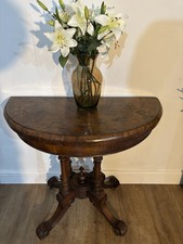 antique folding card table