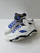 Men's Nike Air Jordan Flight Club 91 White Hyper Royal Speckle Trainers UK 10