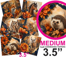 Woodland animals card toppers - woodland,