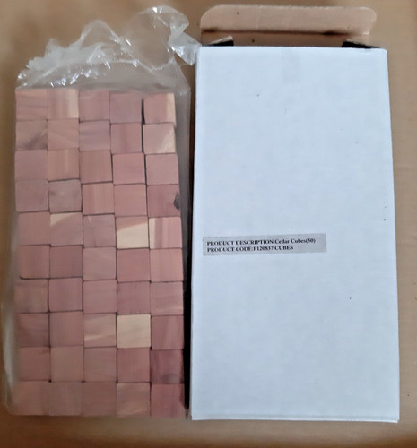 100 natural cedar cubes - 100%,