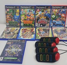 Ps2 - 4x Buzzers  Buzz! Quiz
