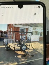 trailer for sale used,8ft x 4ft base. metal ramp, new spare wheel, new electrics