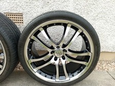 4 X BRABUS 20 INCH ALLOY WHEELS AND PIRELLI P ZERO TYRES WITH WHEEL NUTS