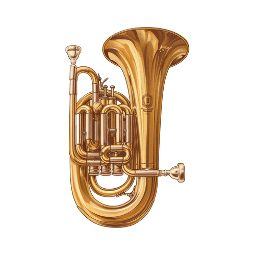 Tuba musical instrument self - musical,