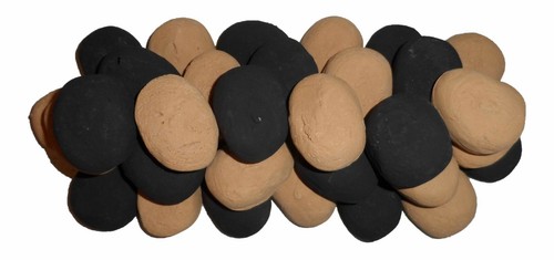 Gas fire coal pebbles - gas,