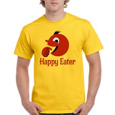 New Happy Eater T Shirt Black Mirror TV Show Mens UK Roadside Cafe Gift   Xmas