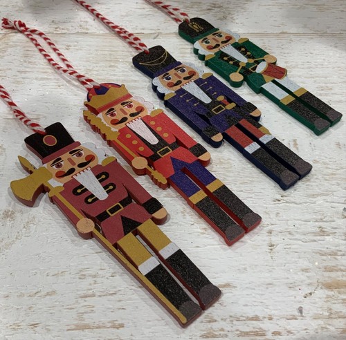 Wooden nutcracker hanging - wooden,
