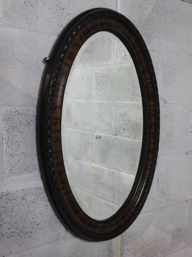 Victorian carved mahogany oval - mahogany,