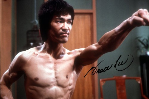 Bruce lee signed 6x4 autograph - lee,