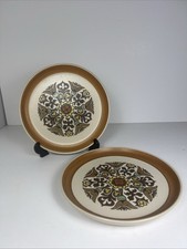 Vintage Langley / Denby - Canterbury - 2 x Side / Luncheon Plates - 20.5cm dia.