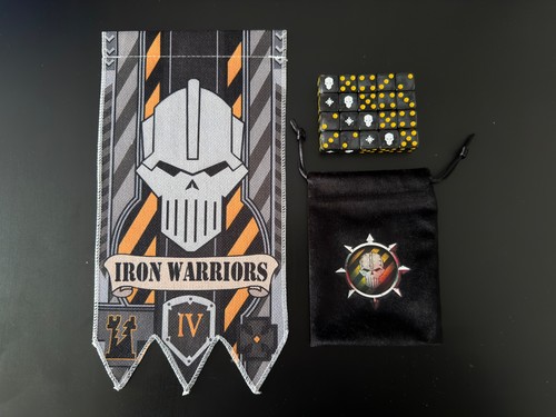 Iron warriors dice dive bag - iron, dice,