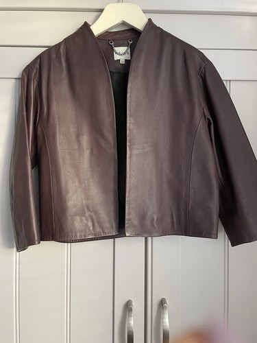 Reiss ladies burgundy - burgundy, leather