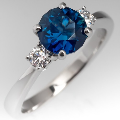 Ctw round blue sapphire - round,
