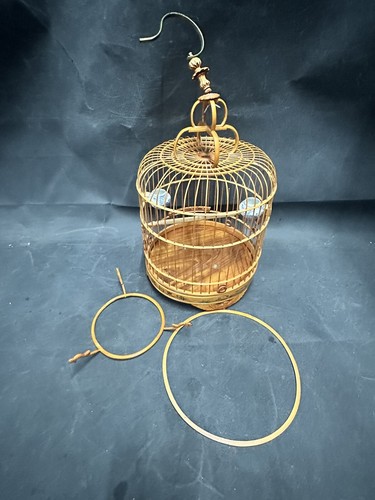 Vintage chinese bamboo bird - vintage,