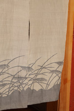 Japanese style linen noren