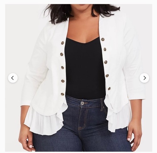 Torrid foxglove white - white, twill