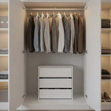 Savona Matt White 3 Drawer