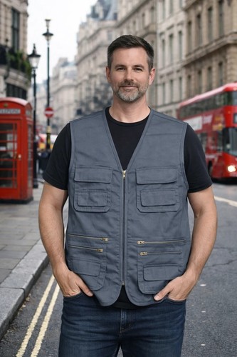 Men waistcoat multi pockets - men,