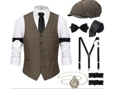 YESSA 1920s Mens