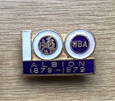 ORIGINAL 1970s WBA WEST BROM BROMWICH ALBION FC 100 YEARS BADGE Maker Coffer 