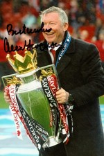 Sir Alex Ferguson Signed 6x4 Photo Manchester United Manager Autographed + COA