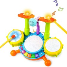 Kids Drum Kit - Toy for 1 Year Old Boys Drum Set Baby Musical Instruments Gifts