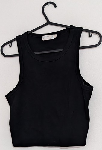 Black vest top - vest, s