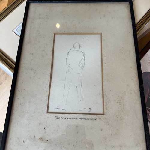 Antique framed pencil - antique,