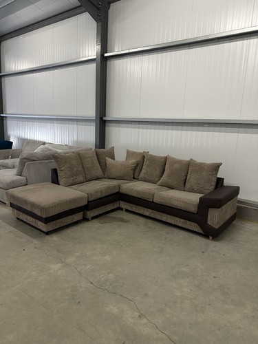 Brown corner sofa footstool - brown, &