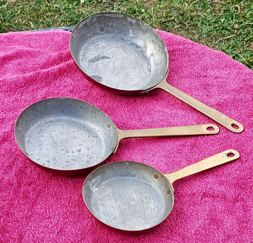 Small light copper frying - 3,