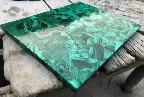 Semi precious marble malachite - marble,