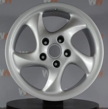 REFURBISHED Genuine 18" x 9J Porsche 986 Boxster Turbo Twist 993.362.138.01 (1)